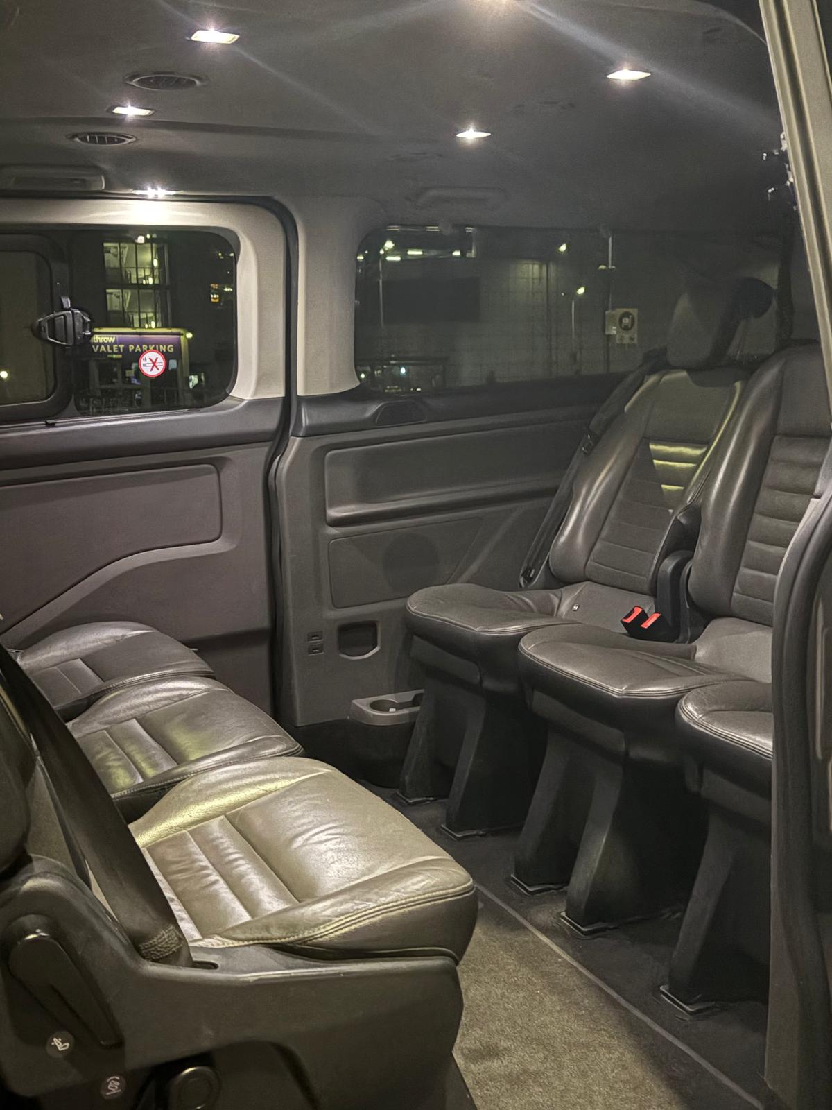 Shaun 8 seater van interior Image.